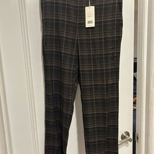 Vince Women's Plaid Pants - Black and Brown